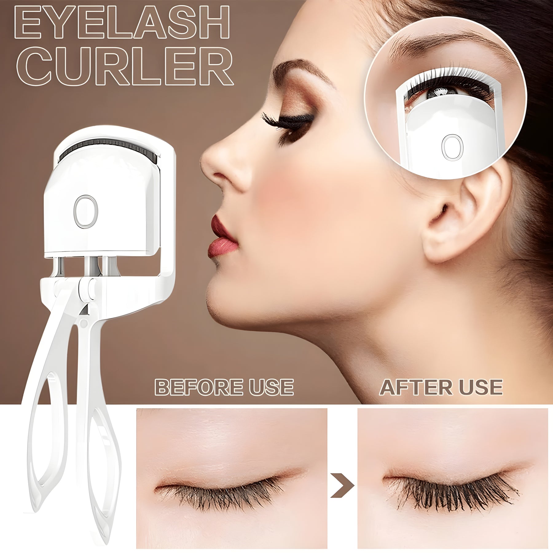 Portable Heated Eyelash Curler