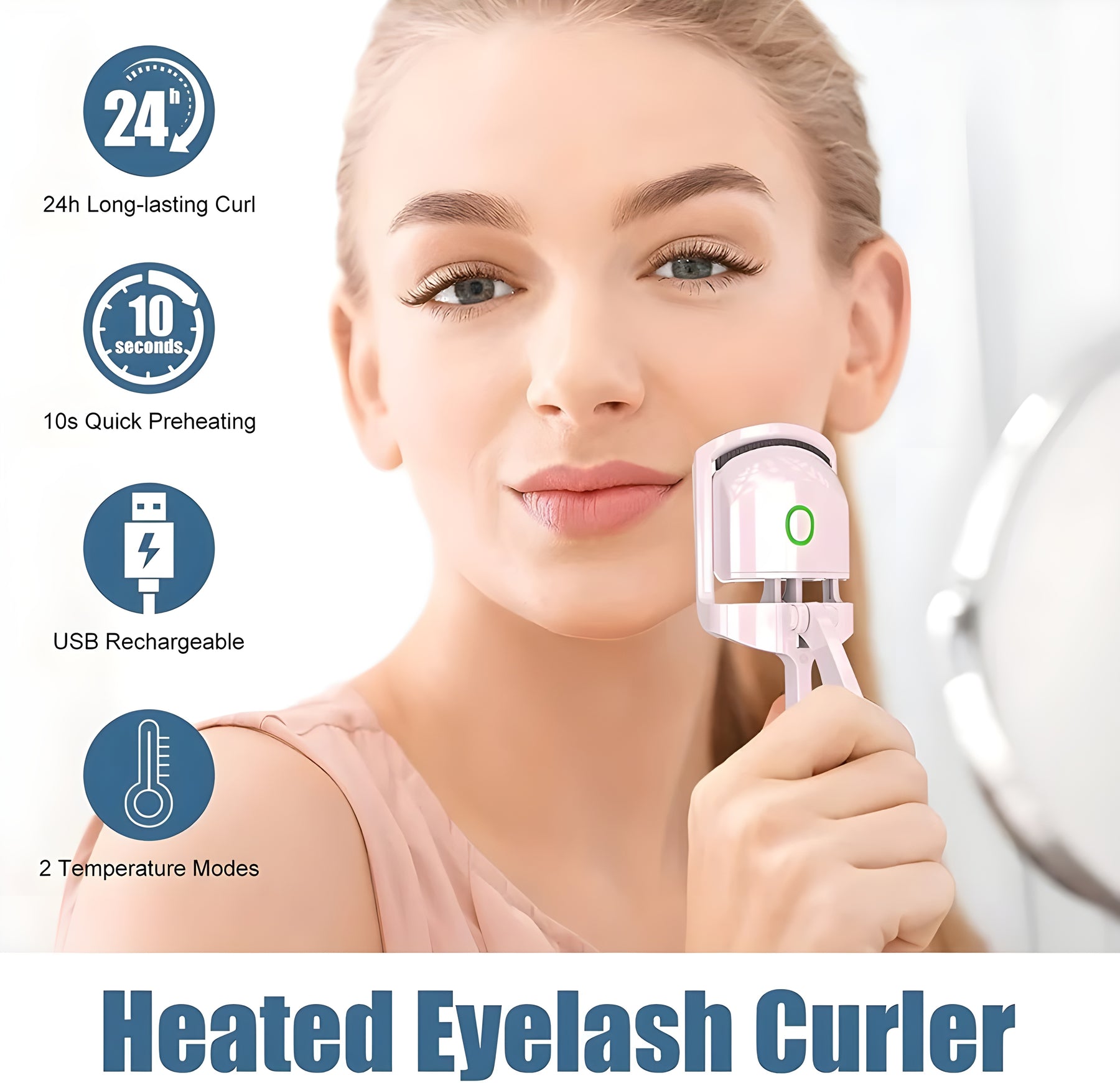 Portable Heated Eyelash Curler