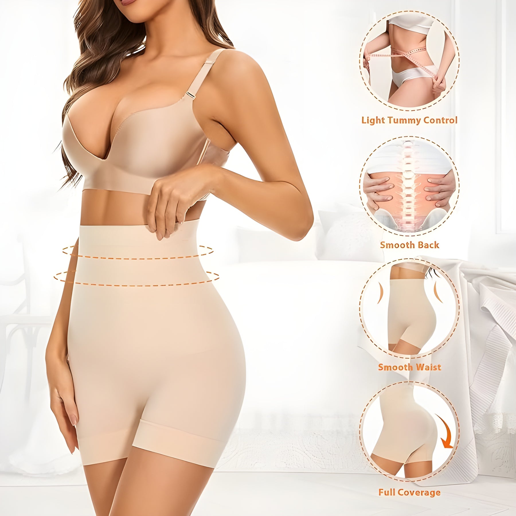 4 in 1 Shaper - Quick Slim Shape Wear Tummy, Back, Thighs, Hips