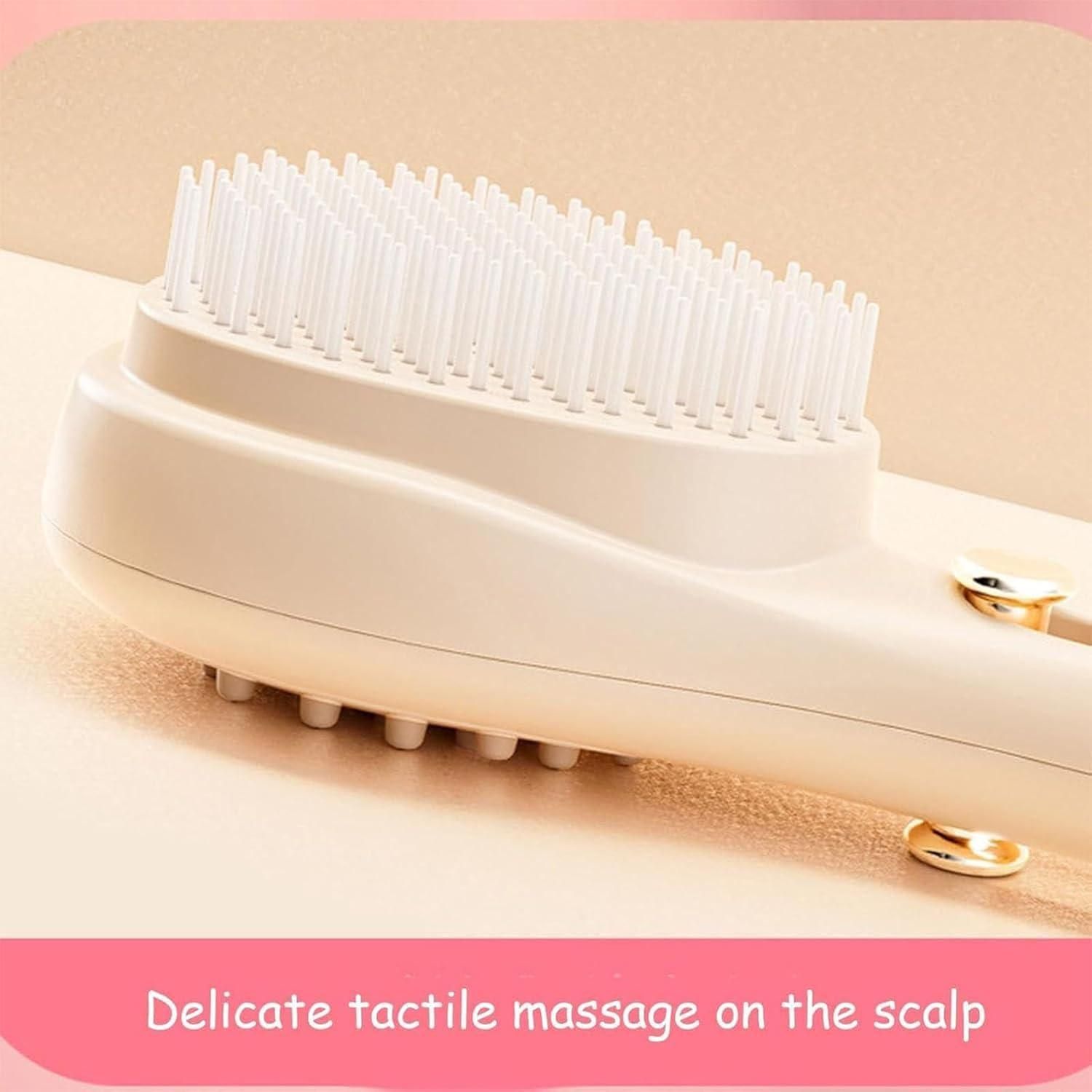 Scalp Massage Comb with Retractable Bristle